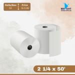 Thermal Paper Rolls 2¼" x 50' (50 Rolls)