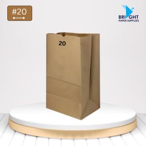 Kraft Paper Bag No 20 Shorty (250 pcs)