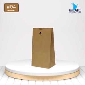 Kraft Paper Bag No 4 (500 pcs)